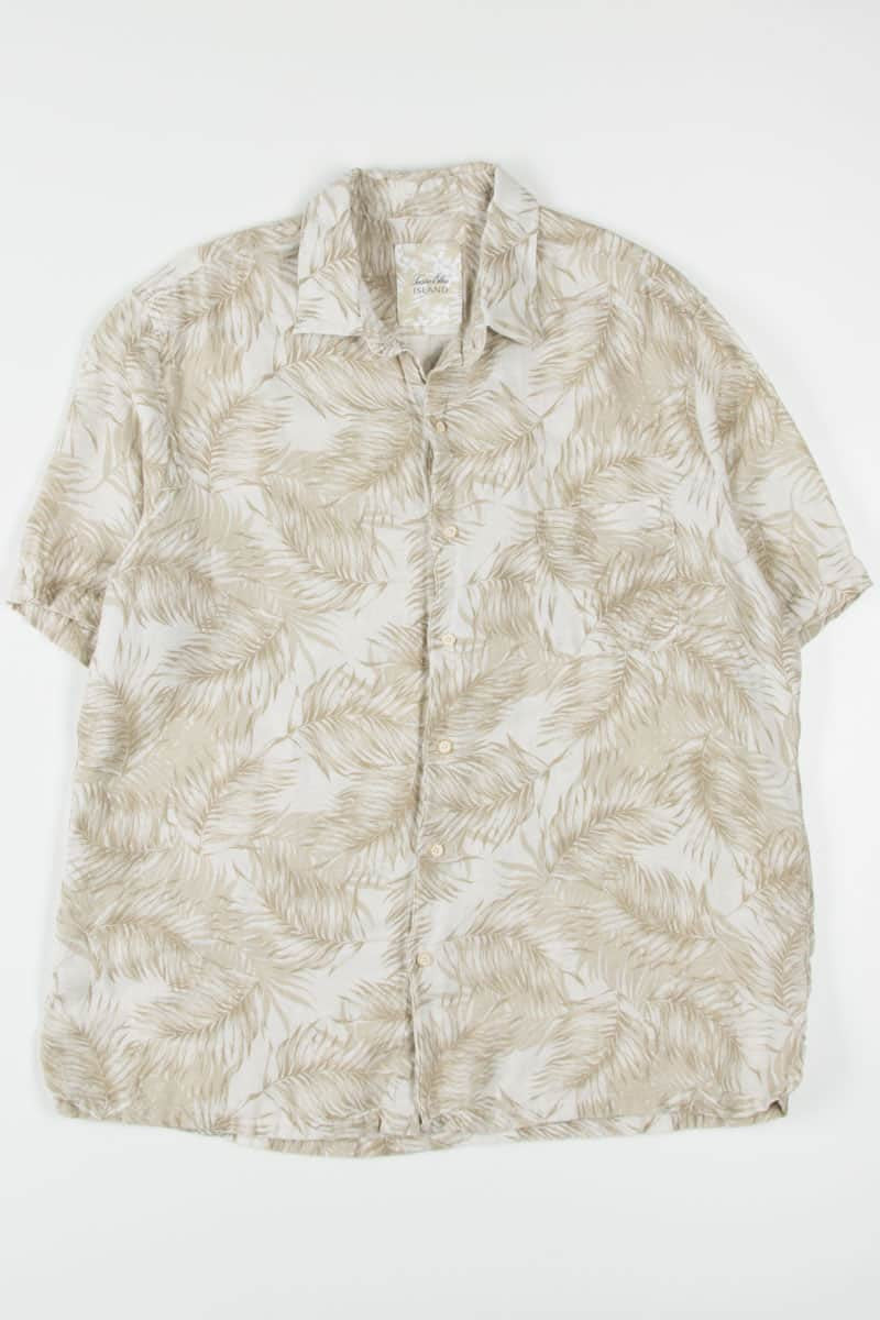 Tan Palm Leaves Hawaiian Shirt
