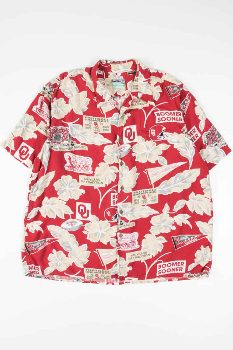 Oklahoma University Sooners Hawaiian Shirt