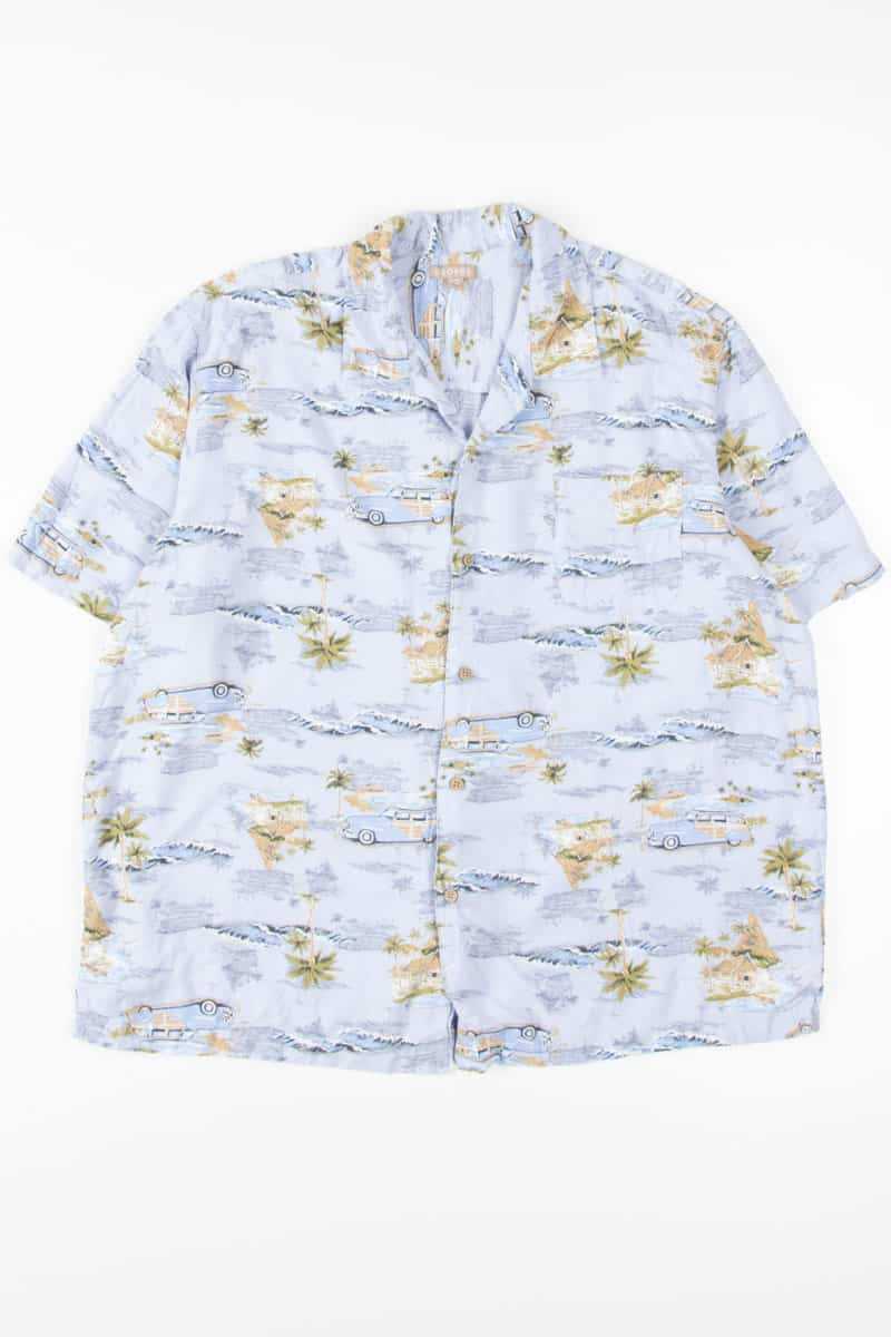 Lavender Woody Hawaiian Shirt