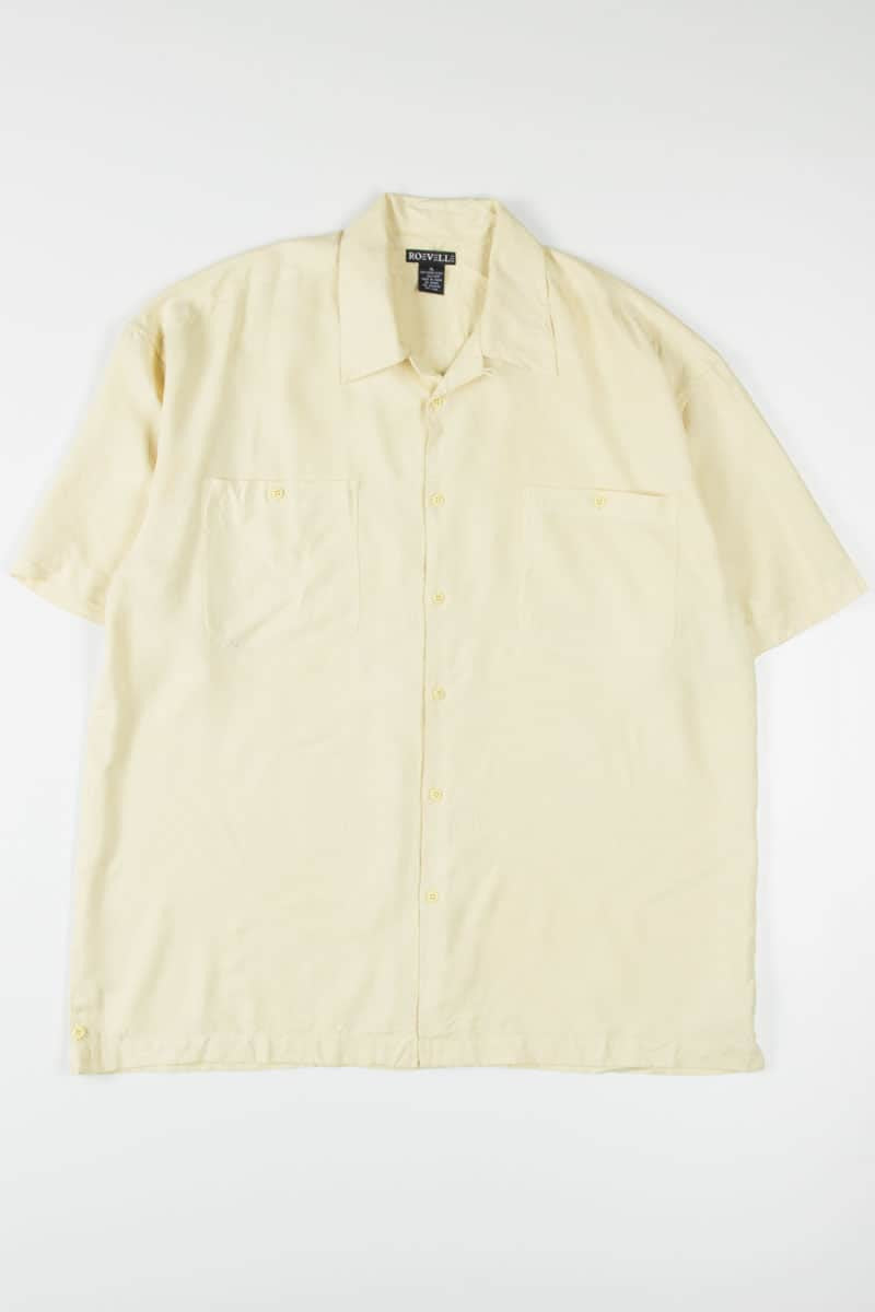 Pastel Yellow Hawaiian Shirt