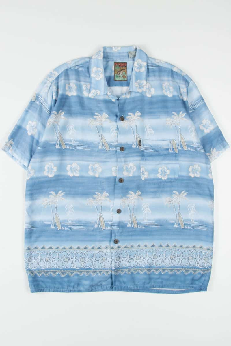 Leaning Surfboard Hawaiian Shirt