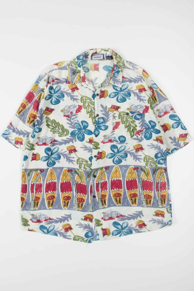 Surfboard Pattern Hawaiian Shirt
