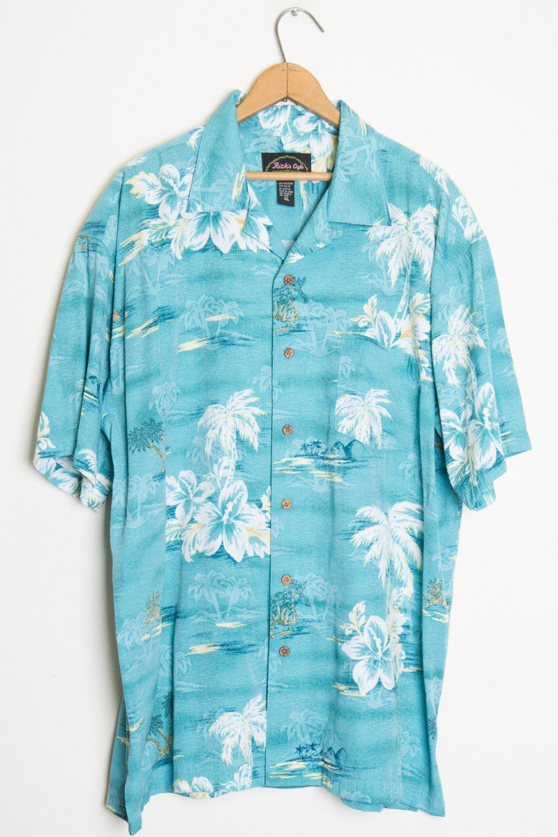 Teal Island Vintage Hawaiian Shirt