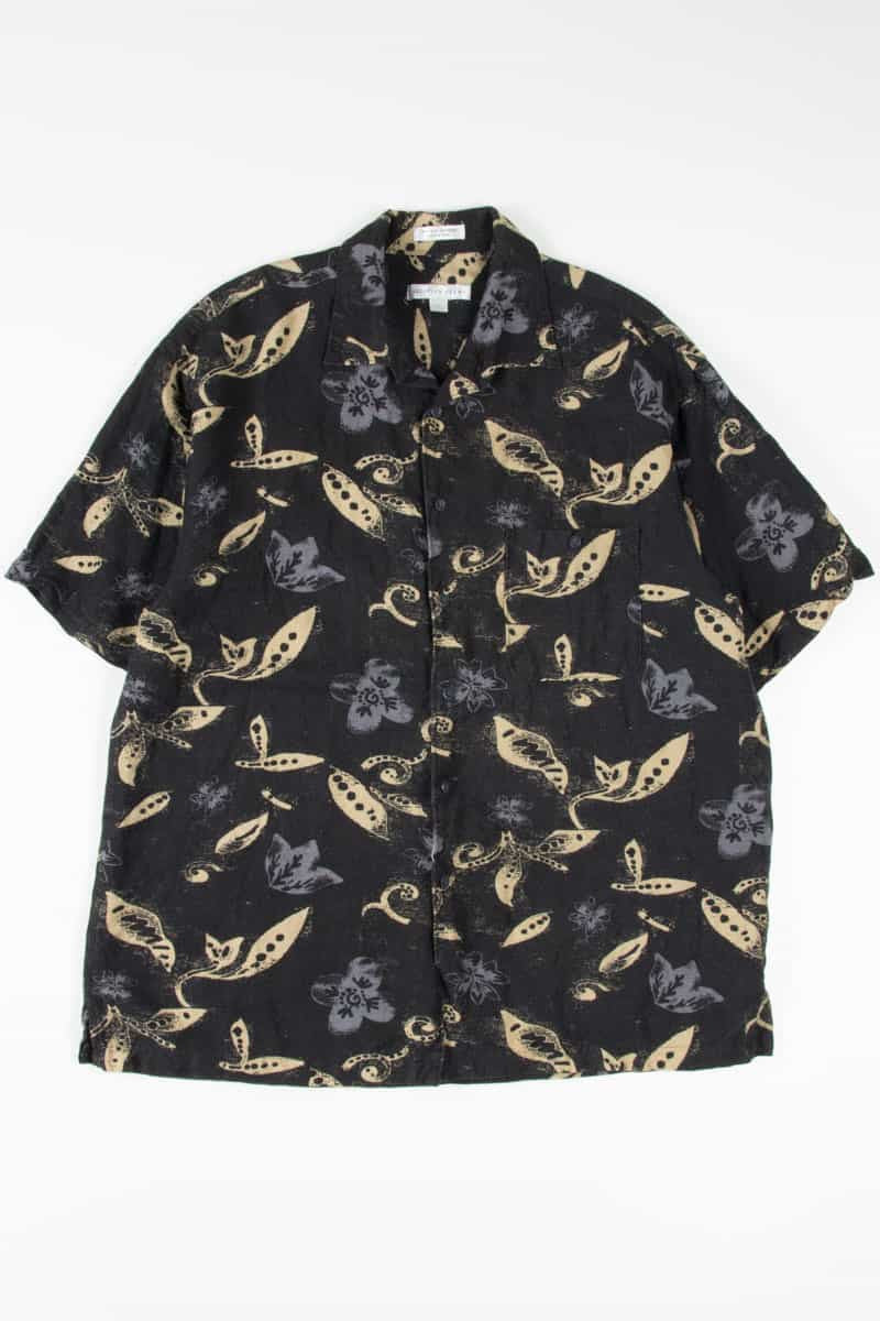 Black Leaves Hawaiian Shirt 2