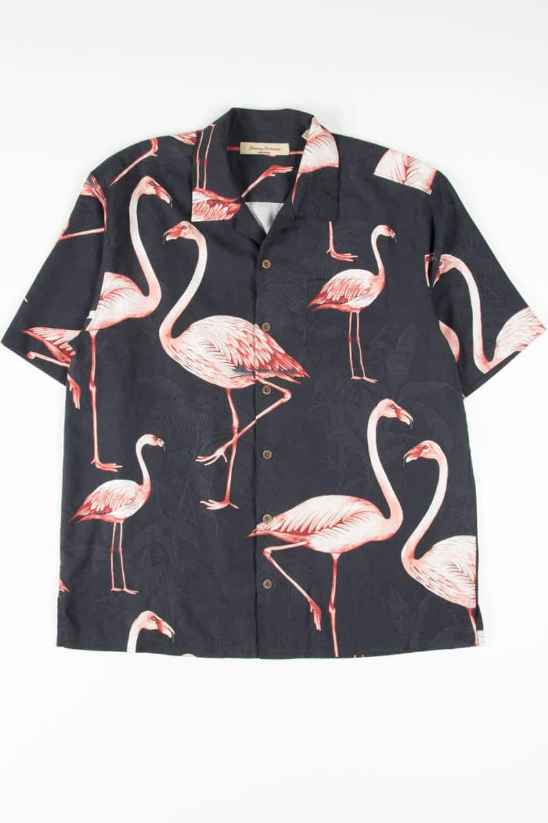 Flamingo Tommy Bahama Hawaiian Shirt