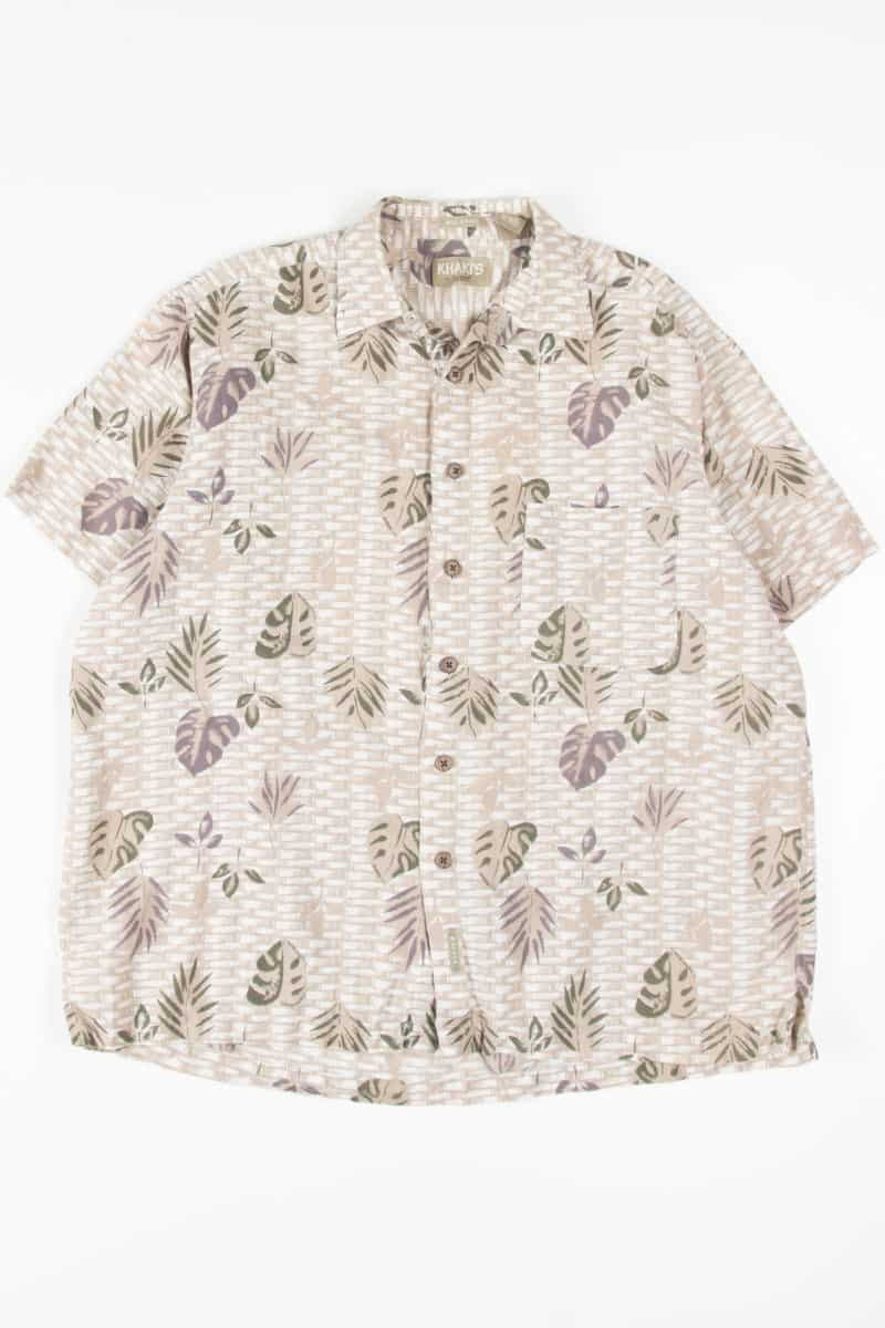 Leaf Thatched Hawaiian Shirt