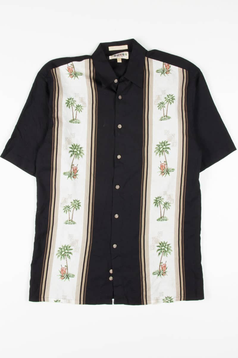 Tropical Bowling Stripes Hawaiian Shirt 1792