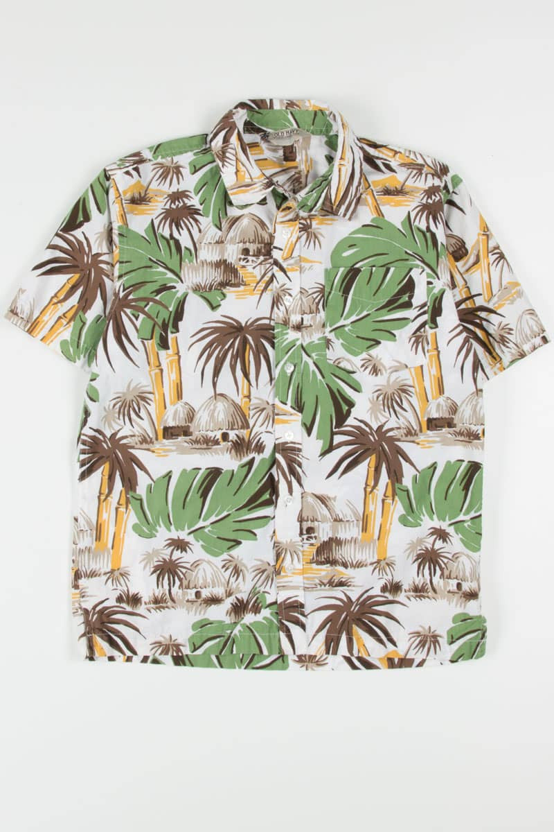 Thatched Hut Hawaiian Shirt 1865