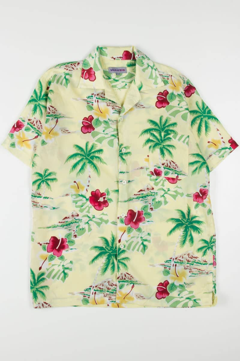 Vintage Yellow Hawaiian Shirt 1887