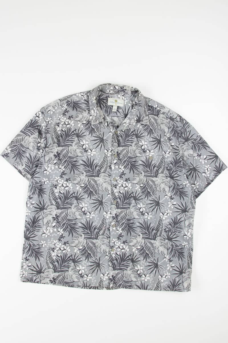 Grey Leaves Hawaiian Shirt 1896