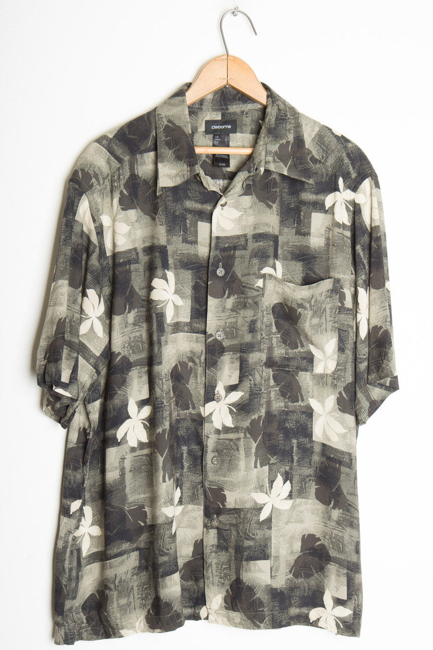 Checkered Brown Vintage Hawaiian