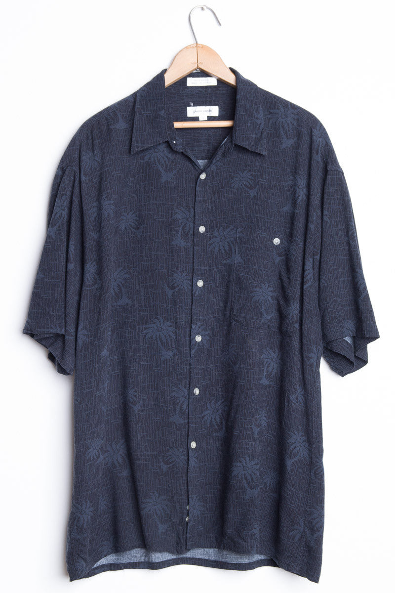 Black Palm Tree Vintage Hawaiian