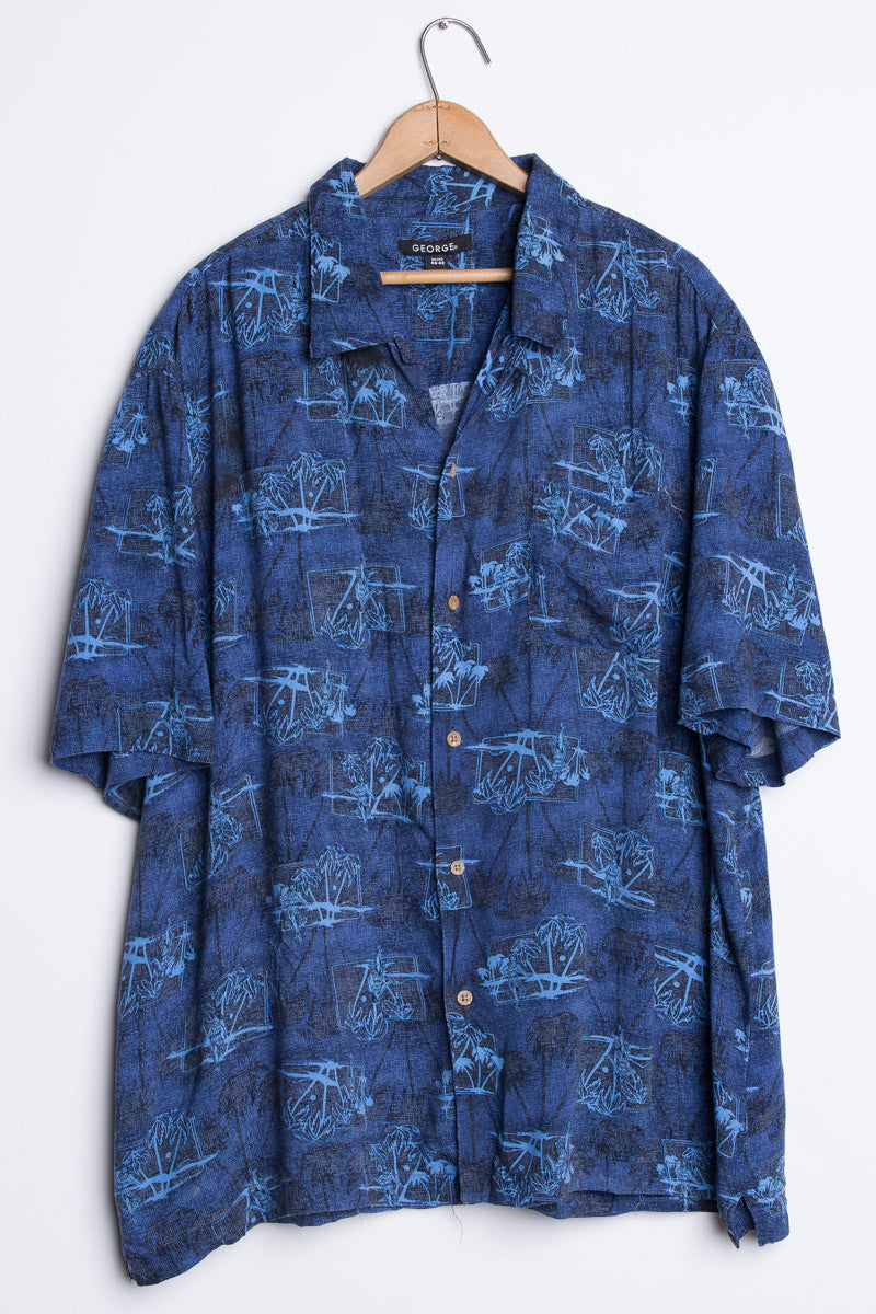 Blue Hula Girl Vintage Hawaiian 1