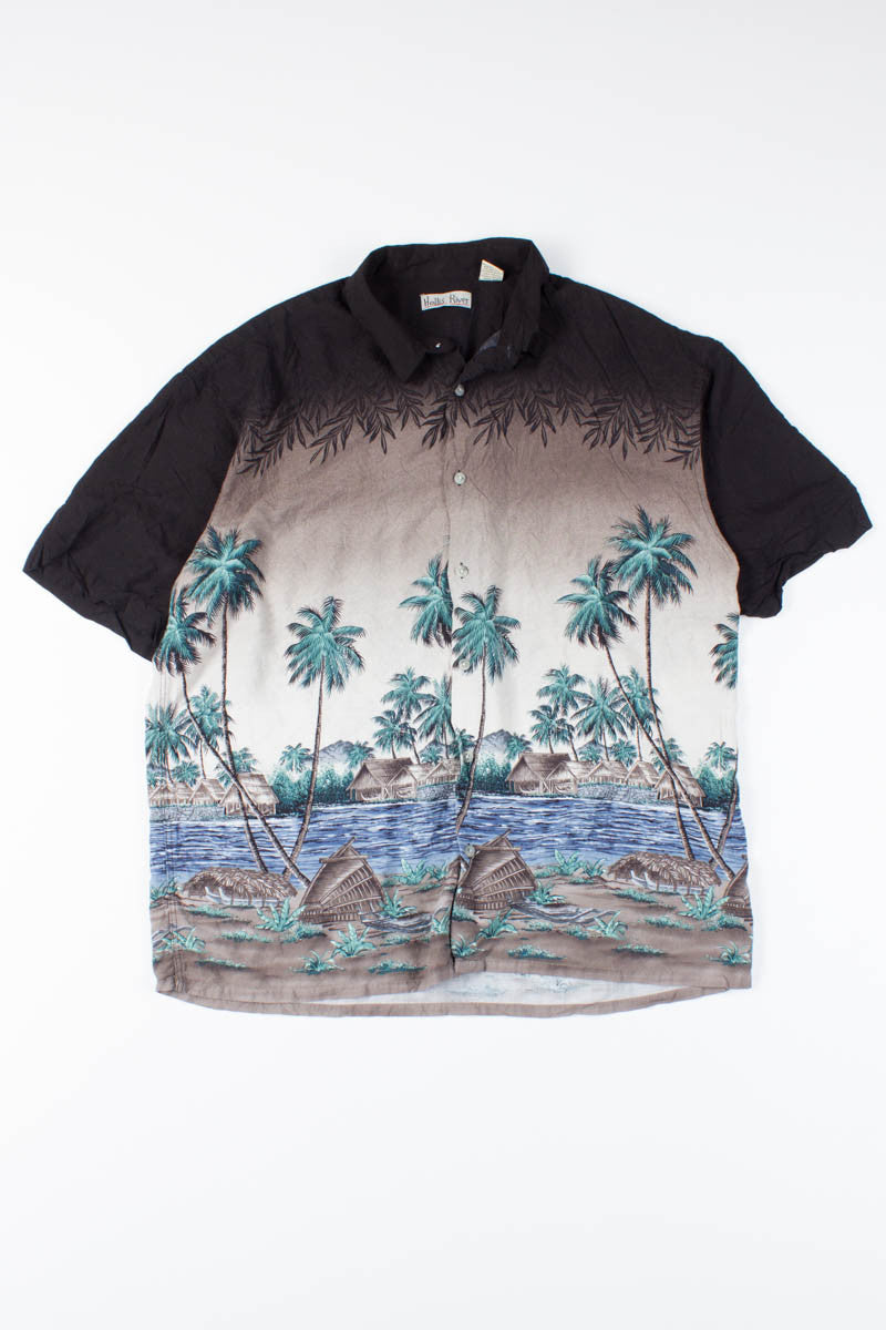 Black Riverfront Vintage Hawaiian