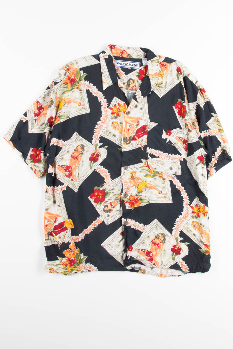 Pin Up Girl Vintage Hawaiian 1