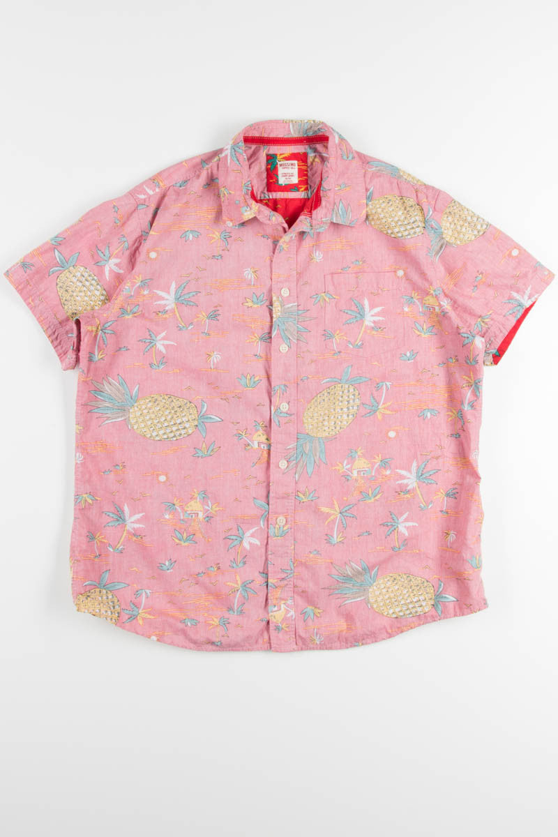 Red Pineapples Vintage Hawaiian