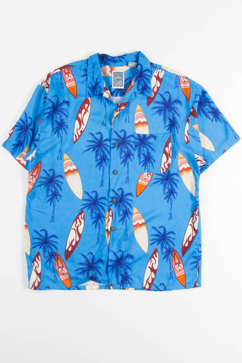 Blue Surfboard Vintage Hawaiian 1