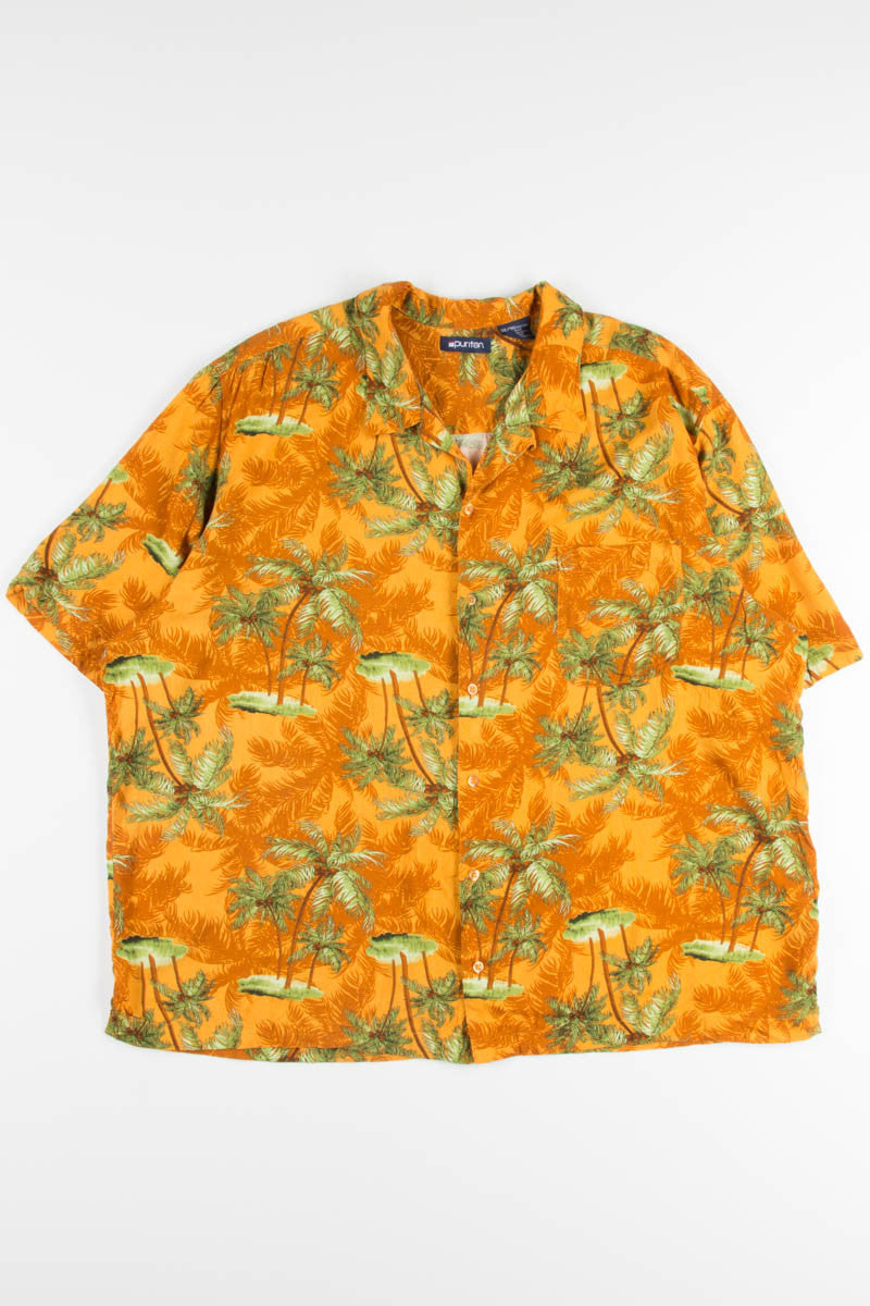 Orange Palm Trees Vintage Hawaiian
