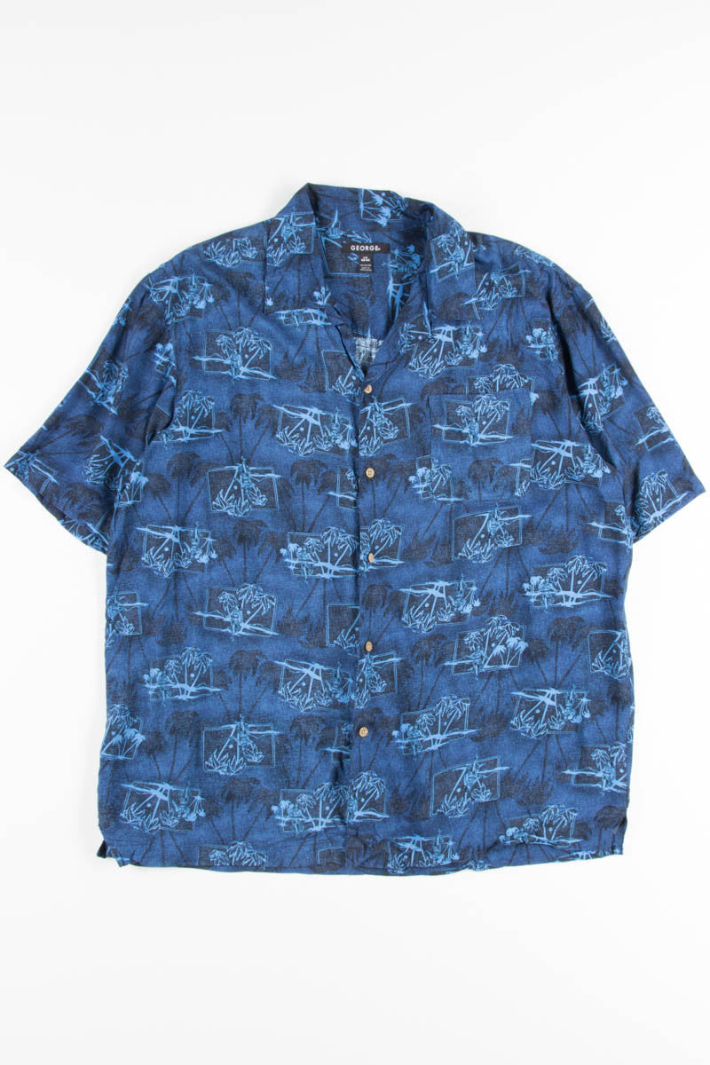 Blue Hula Dancer Vintage Hawaiian
