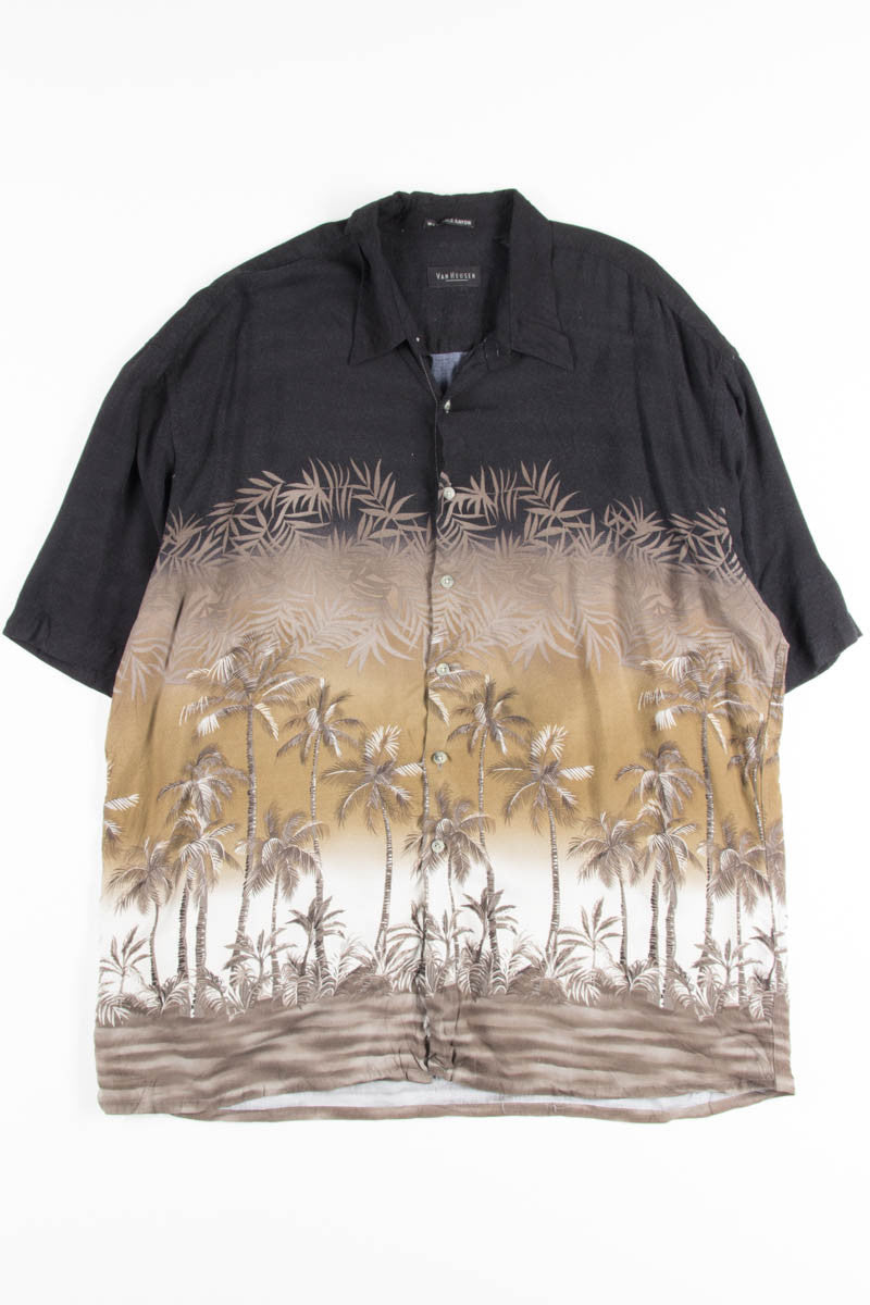Black & Brown Palms Vintage Hawaiian