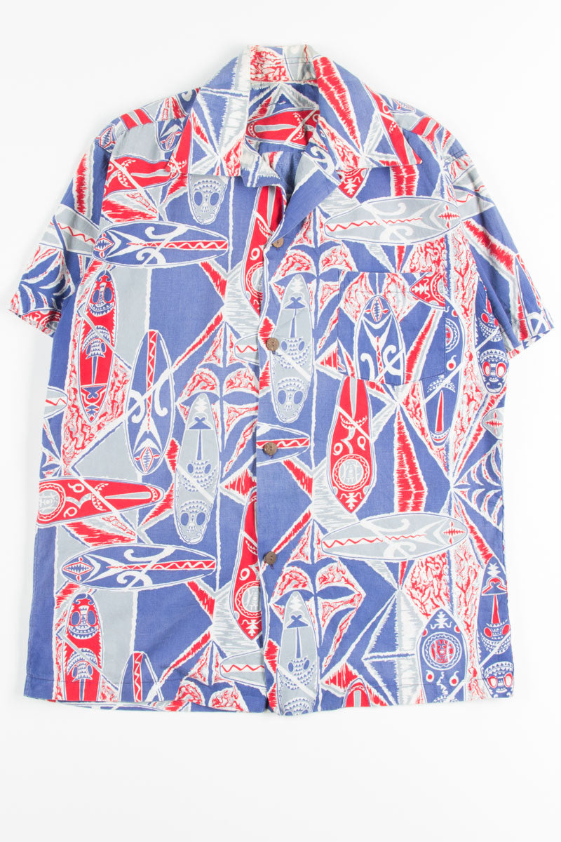 Blue & Red Surfboards Vintage Hawaiian