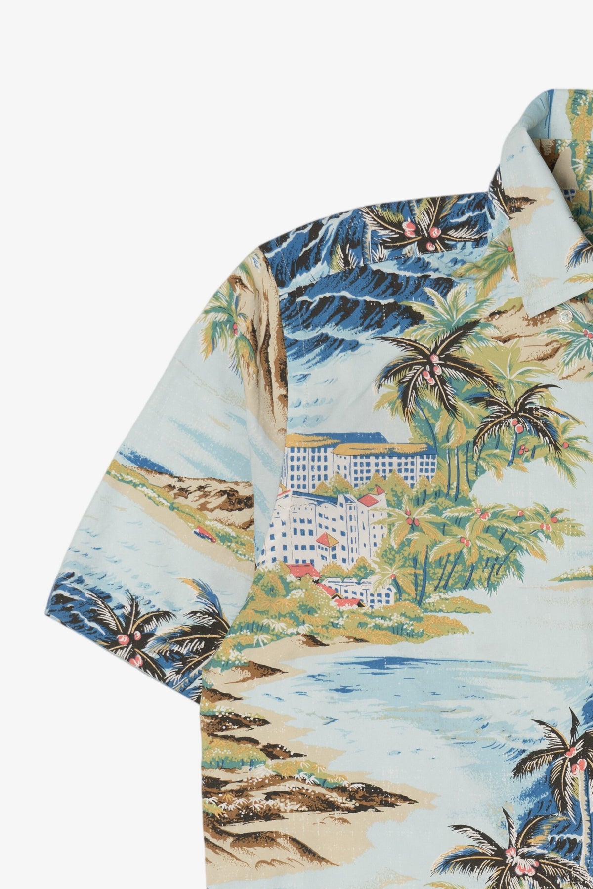 Light Blue Southern Tide Reyn Spooner Hawaiian Button Up Shirt (2010s)