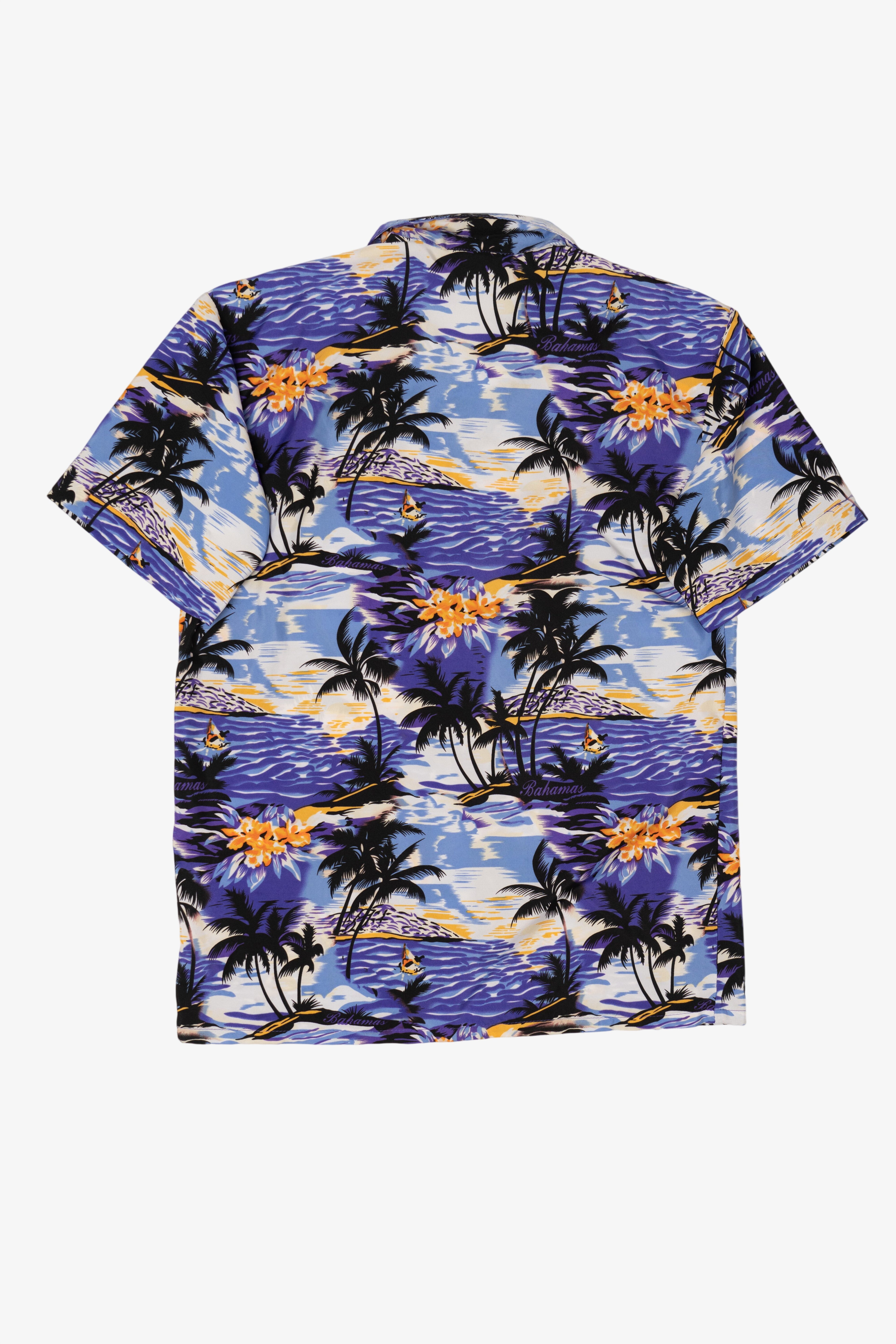 Banana Bay Tropical Hawaiian Button Up Shirt