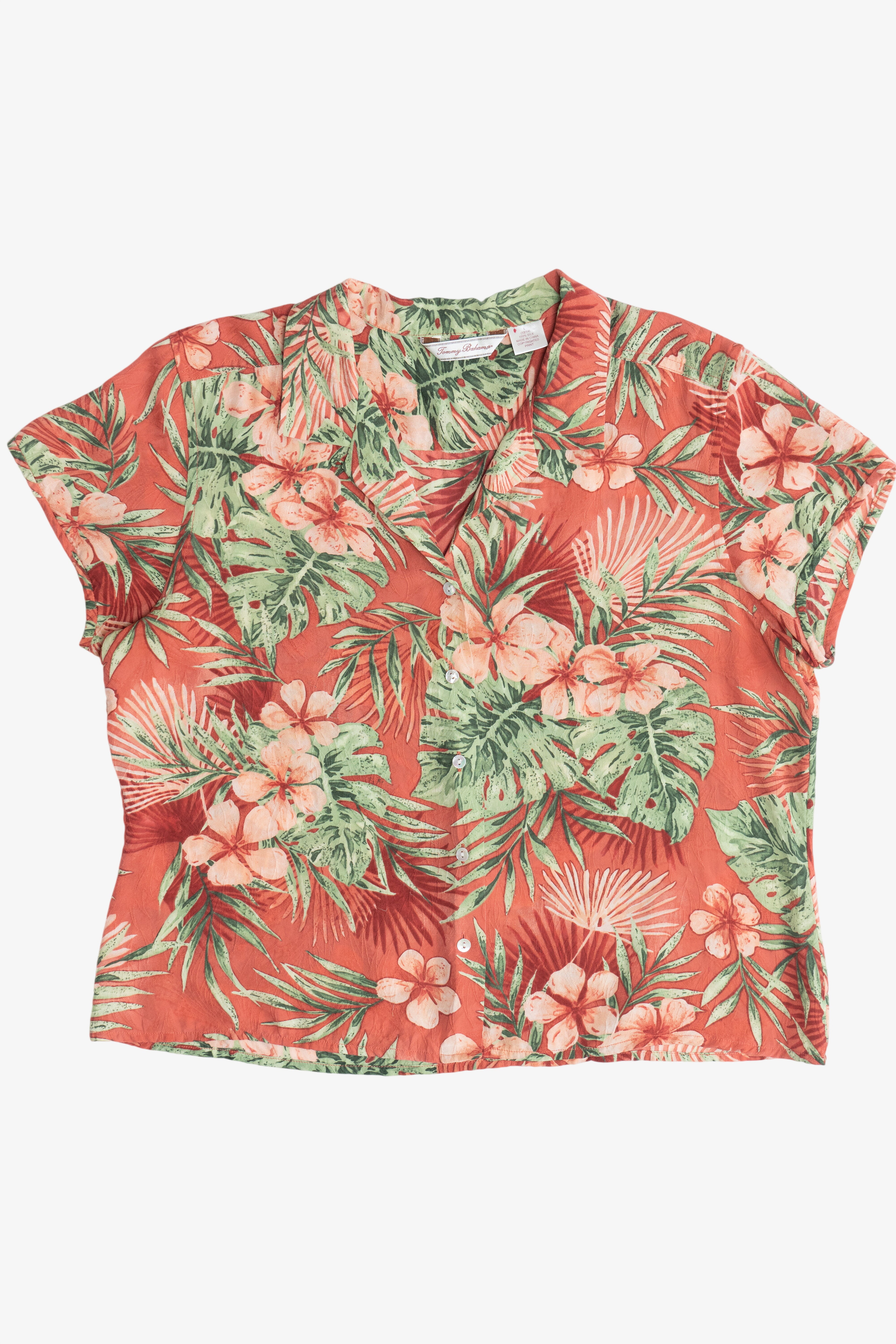 Tommy Bahama Silky Hawaiian Button Up Shirt (2010s)
