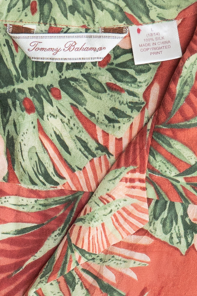 Tommy Bahama Silky Hawaiian Button Up Shirt (2010s)
