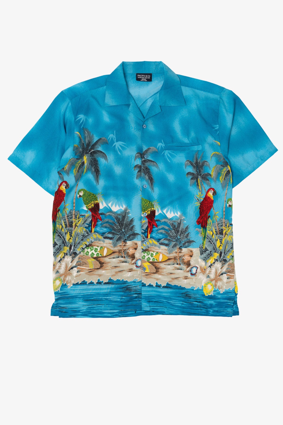 Pacific & Co. Tropical Hawaiian Button Up Shirt (2010s)