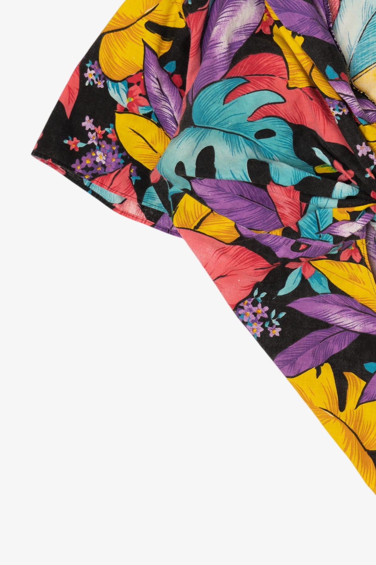 Vintage Topson Downs Colorful Tie Waist Blouse (1980s)