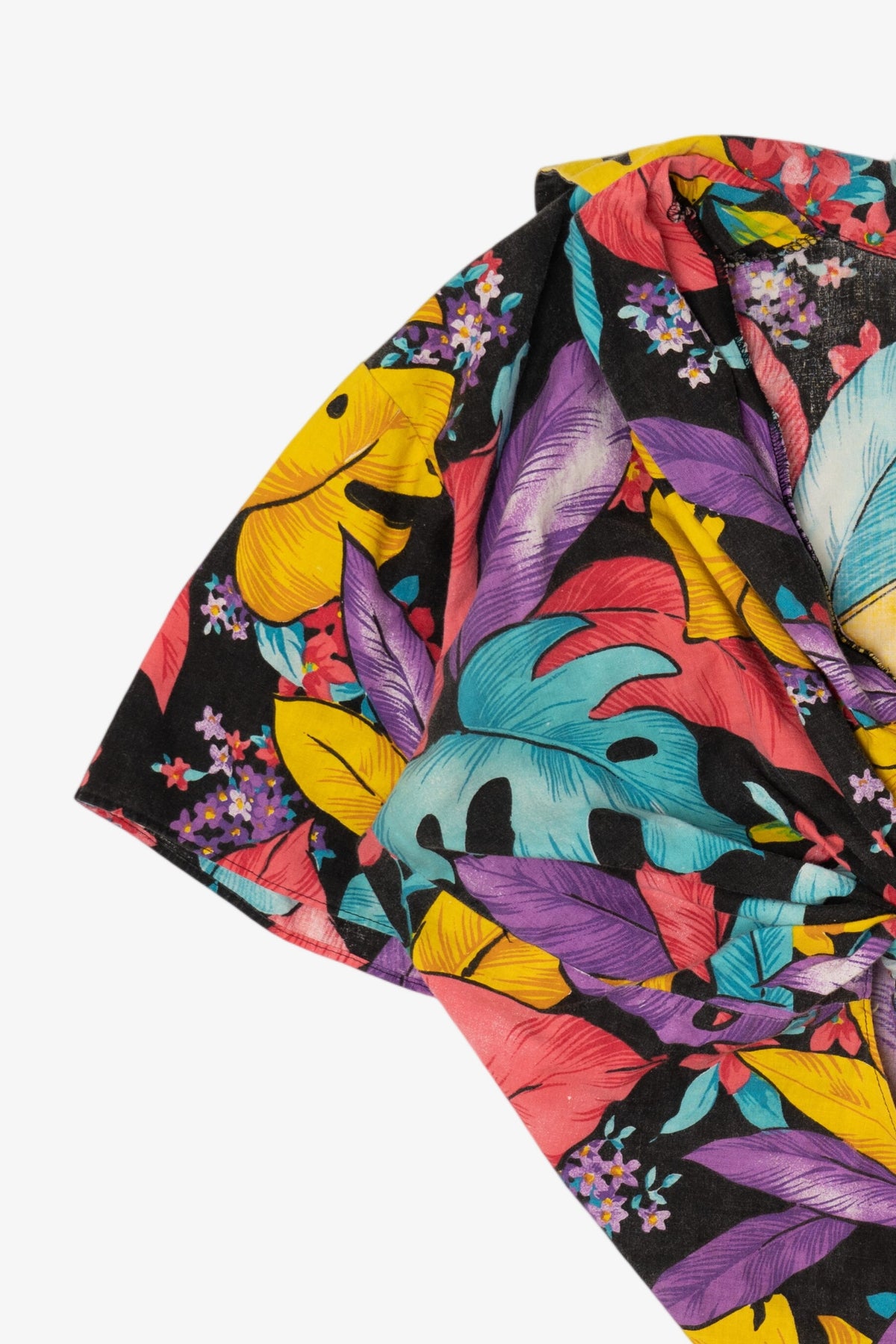 Vintage Topson Downs Colorful Tie Waist Blouse (1980s)