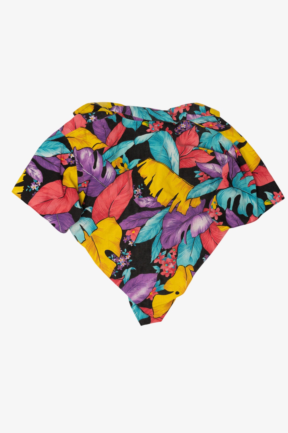 Vintage Topson Downs Colorful Tie Waist Blouse (1980s)