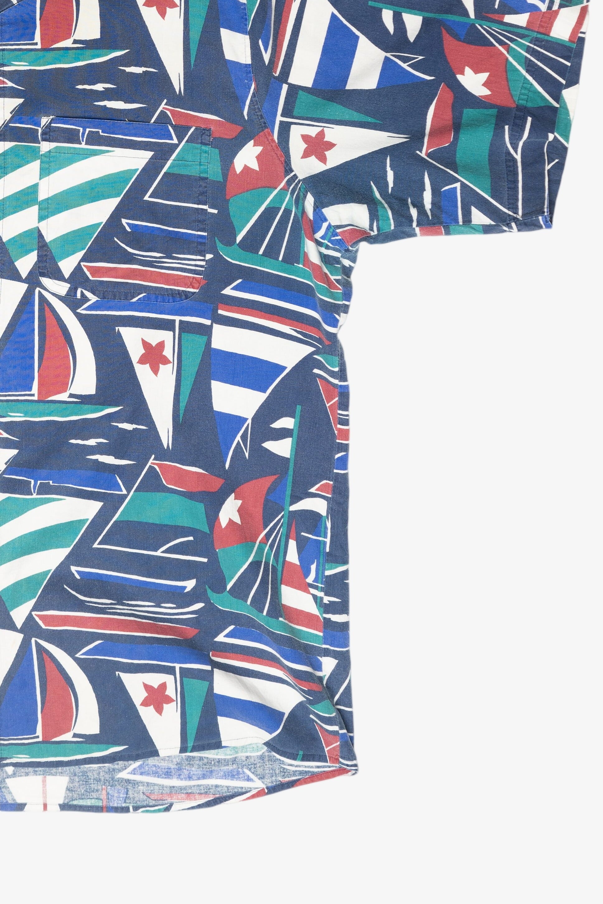 Vintage Impact Sailboats Hawaiian Shirt (1980s)