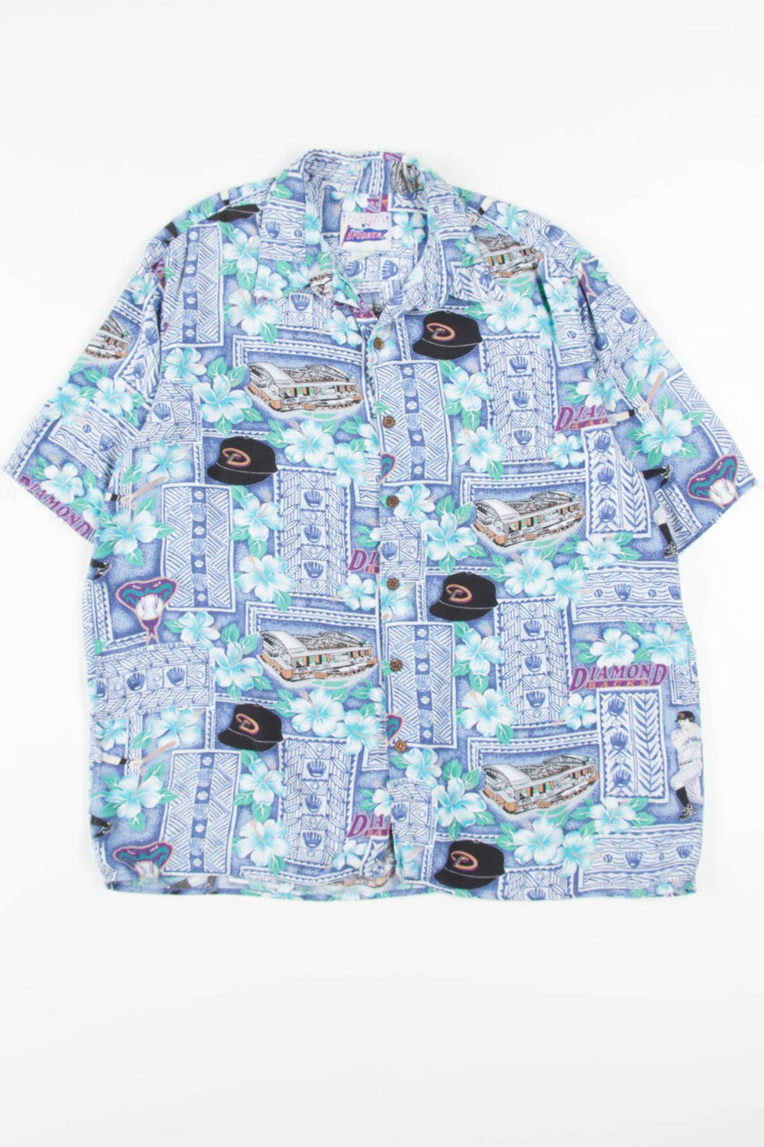 Vintage Arizona Diamondbacks Hawaiian Shirt