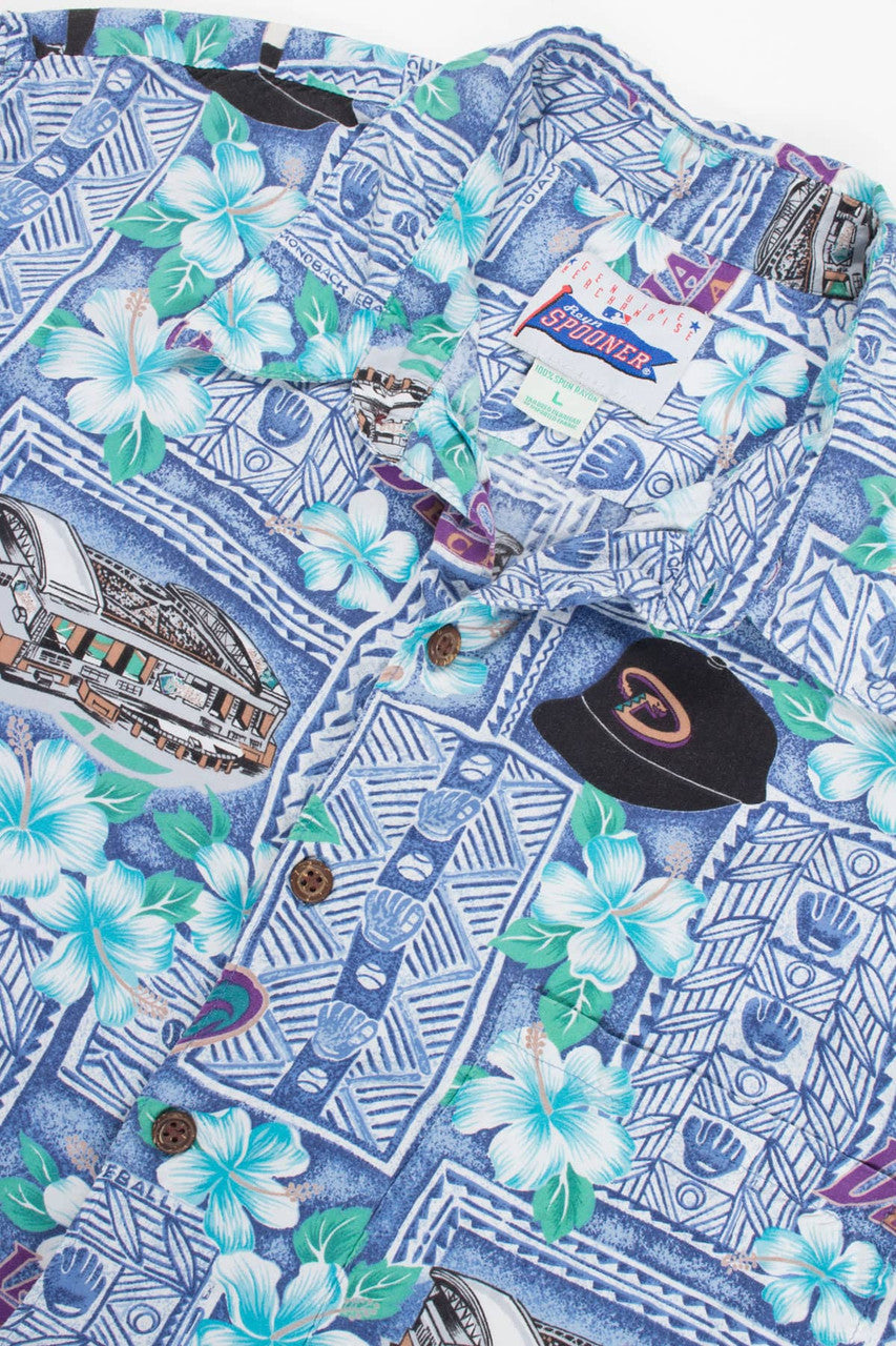 Vintage Arizona Diamondbacks Hawaiian Shirt