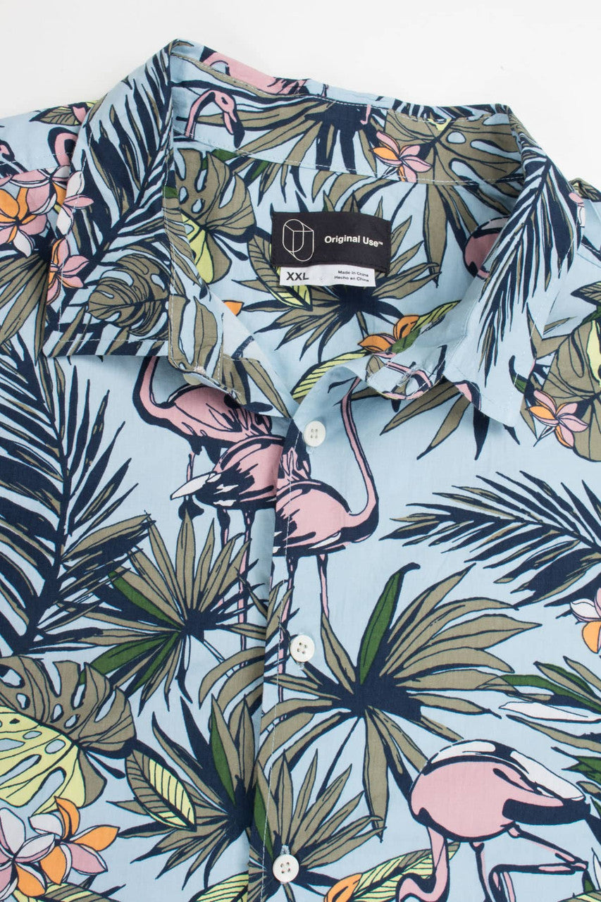 Vintage Flamingo Hawaiian Shirt 1992