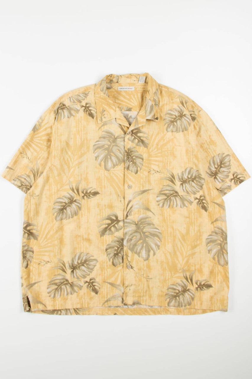 Vintage Monstera Leaves Hawaiian Shirt 1994