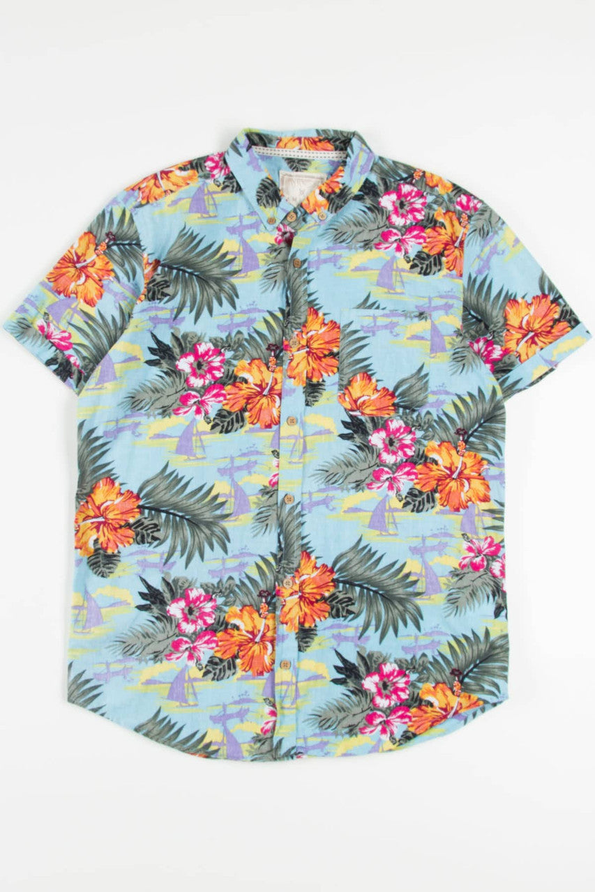 Light Blue Hawaiian Shirt 2017