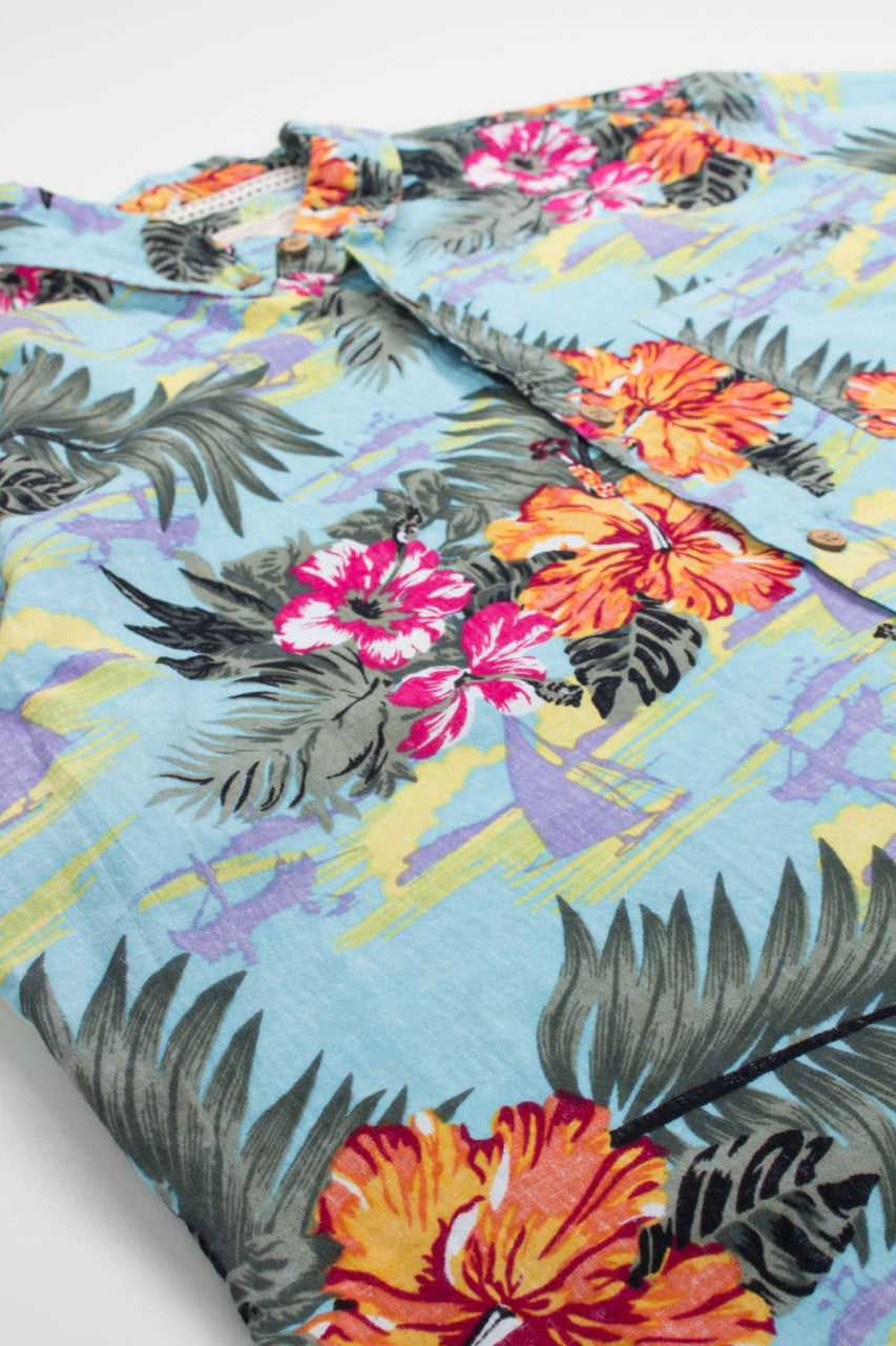 Light Blue Hawaiian Shirt 2017
