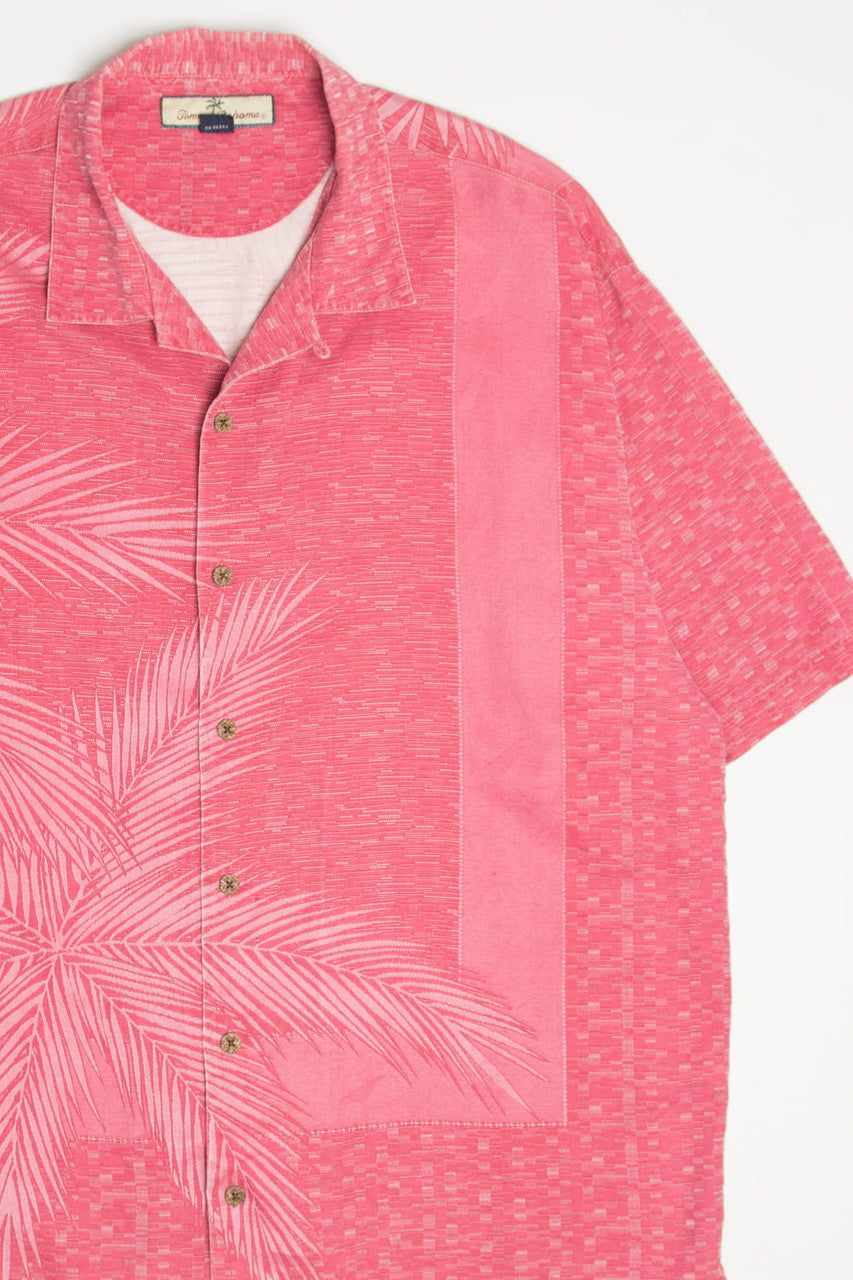 Red Silk Tommy Bahama Hawaiian Shirt 2090