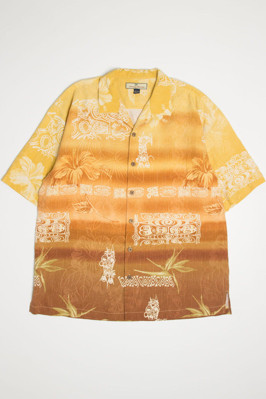 Vintage Hibiscus Print Tommy Bahama Hawaiian Shirt 2096
