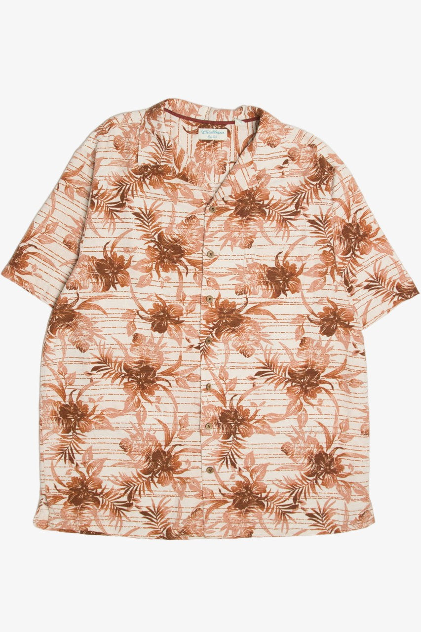 Rusted Floral Caribbean Hawaiian Shirt 2112