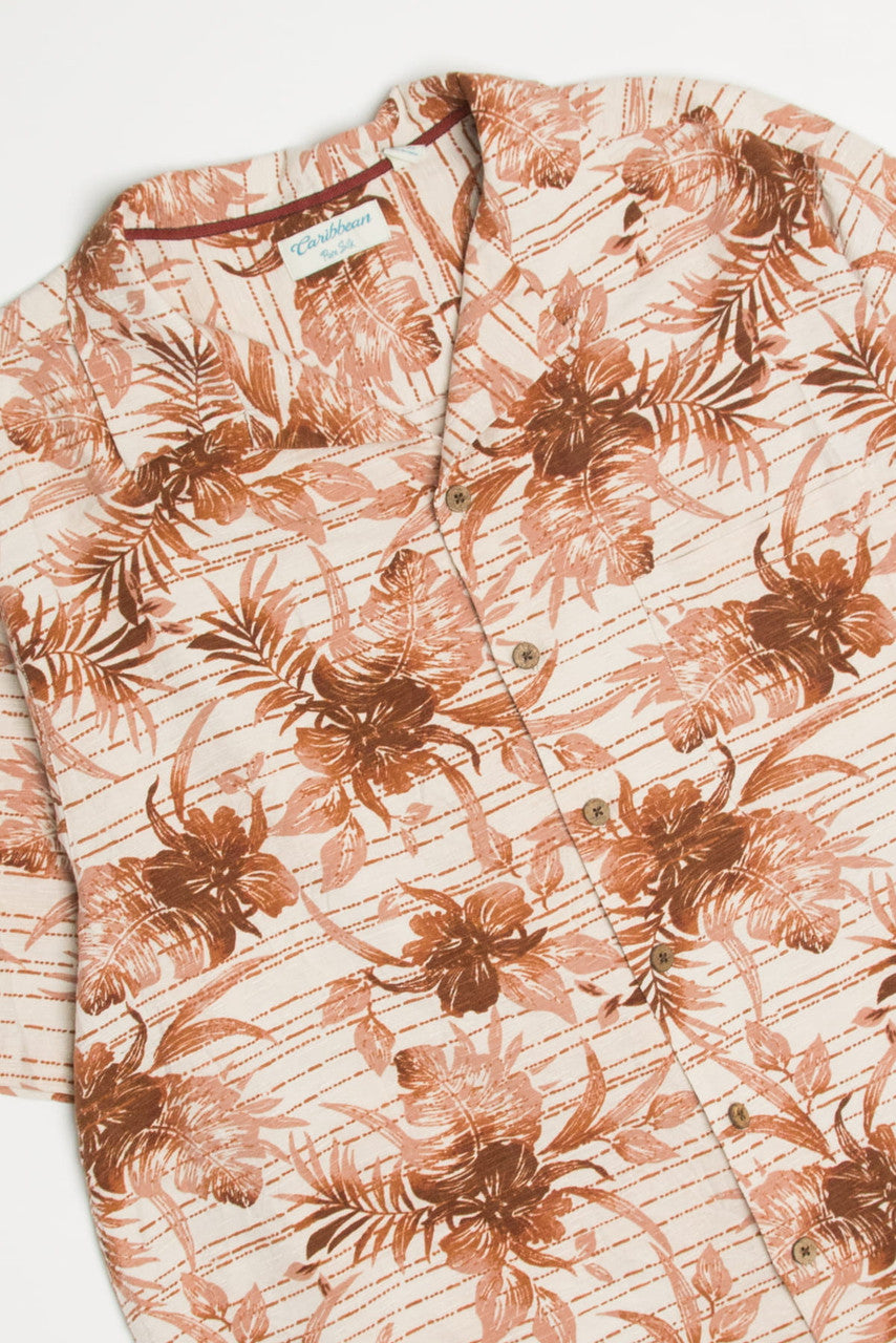 Rusted Floral Caribbean Hawaiian Shirt 2112