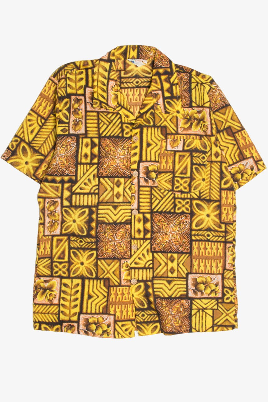 Vintage Mustard Islander Hawaiian Shirt 2124
