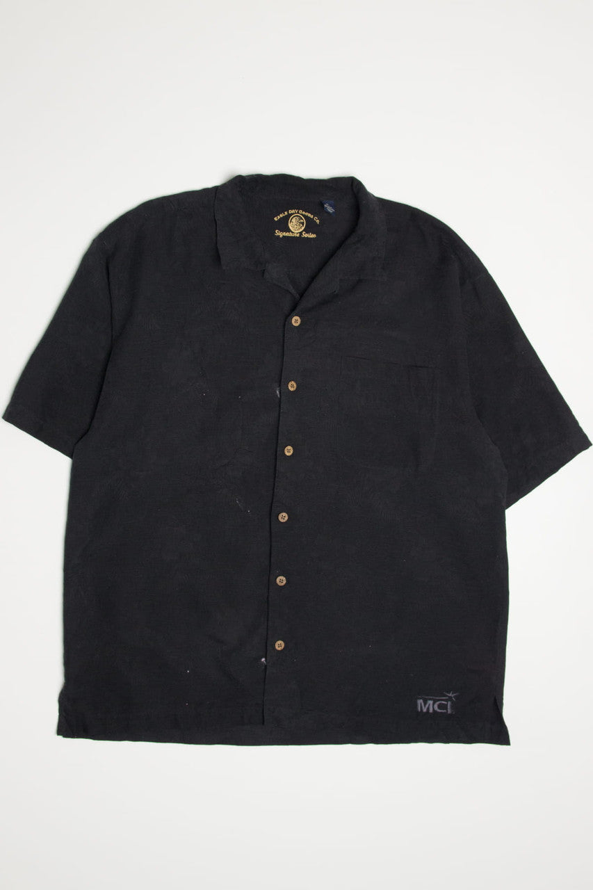 Embroidered Tropics Silk Hawaiian Shirt 2129
