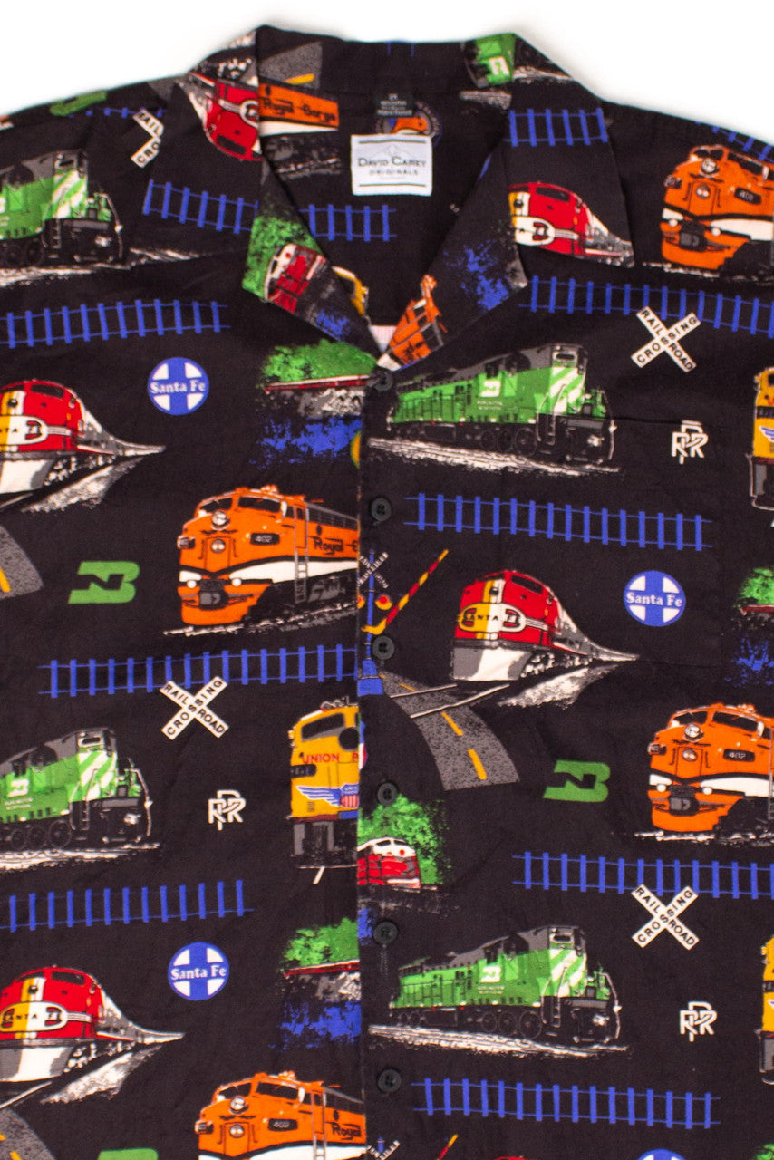 Vintage Railways Hawaiian Shirt