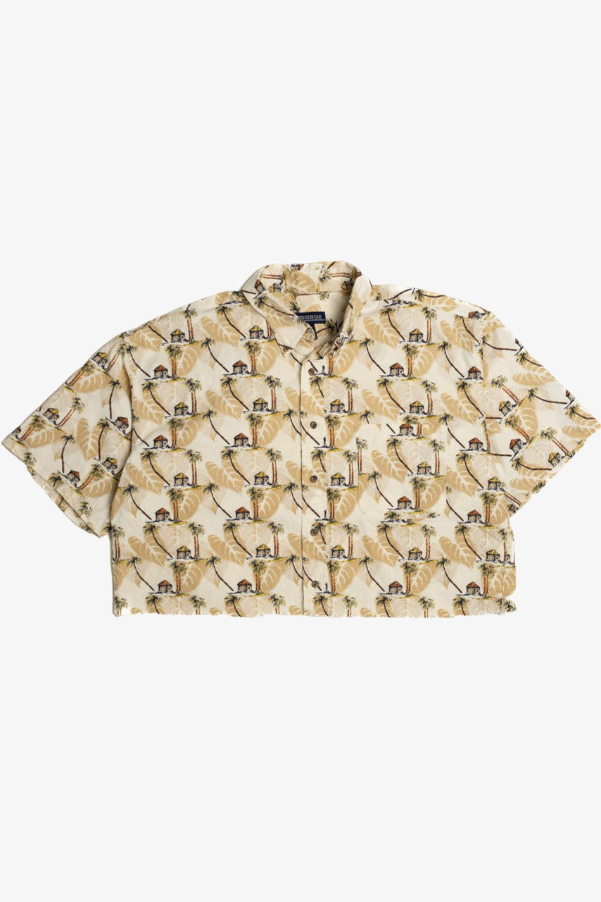 Cropped Crossings Hawaiian Shirt