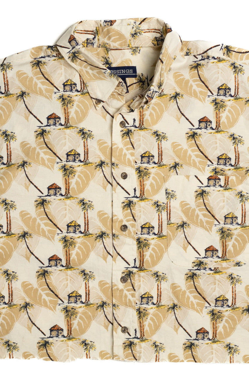 Cropped Crossings Hawaiian Shirt