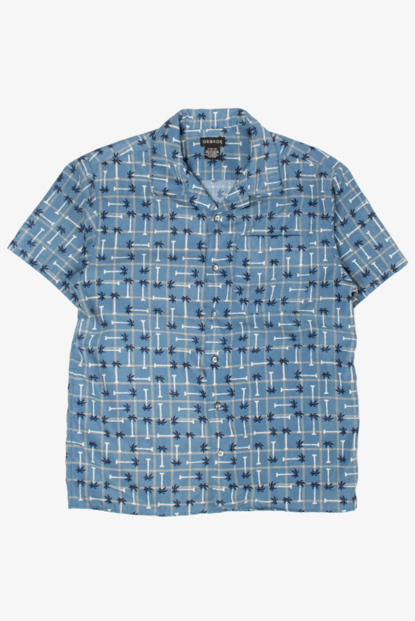 Blue Palms Hawaiian Shirt